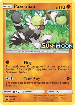 SM Black Star Promos Passimian Pokémon card